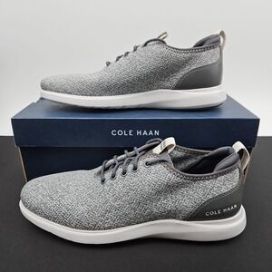 Cole Haan GrandPlus Essex Distance Knit Oxford Nimbus Cloud Knit Gray Men's Sz 8